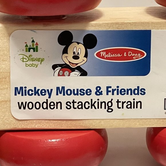 Melissa & Doug Disney Mickey Mouse & Friends 10 pc. wooden stacking train set - Picture 6 of 6